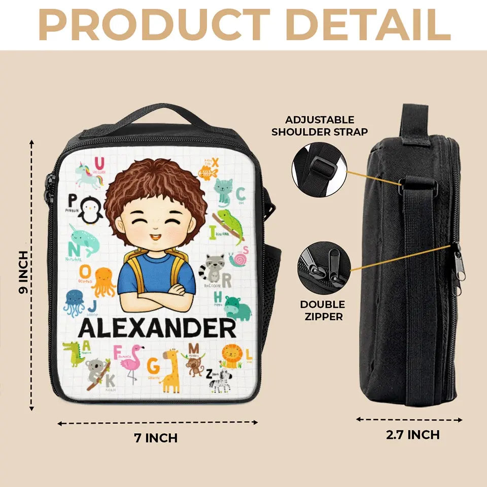 Premier jour de nombreux jours merveilleux - Sac à lunch personnalisé - Cadeau de rentrée scolaire pour enfant