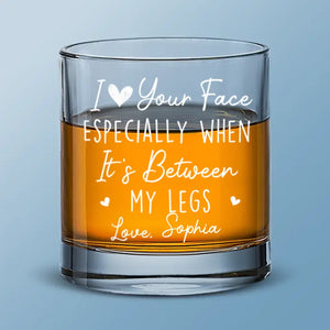 Votre visage est une œuvre d'art - Verre à whisky personnalisé pour couple - Cadeau pour mari et femme, anniversaire