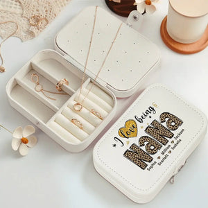 Grand-mère adorée - Coffret à bijoux personnalisé pour la famille - Cadeau pour maman et grand-mère