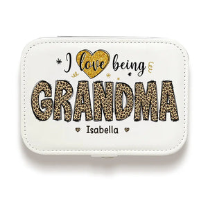 Grand-mère adorée - Coffret à bijoux personnalisé pour la famille - Cadeau pour maman et grand-mère