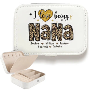 Grand-mère adorée - Coffret à bijoux personnalisé pour la famille - Cadeau pour maman et grand-mère