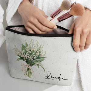 Chaque fleur se déploie à sa propre saison splendide - Trousse de maquillage personnalisée Bestie - Cadeau de mariage, cadeau de demoiselle d'honneur pour meilleures amies, meilleures amies, sœurs