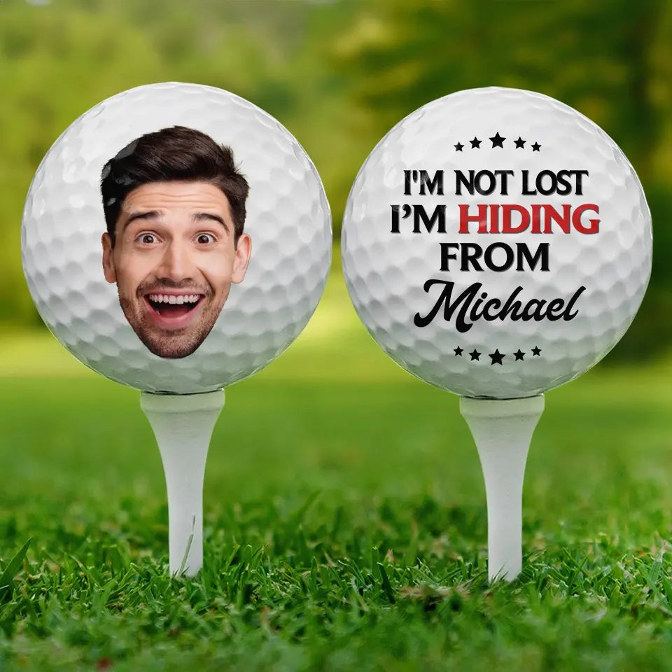 Le golf photo personnalisé est le meilleur plan de retraite ! Balle de golf personnalisée ! Cadeau pour les amateurs de sport et les joueurs.