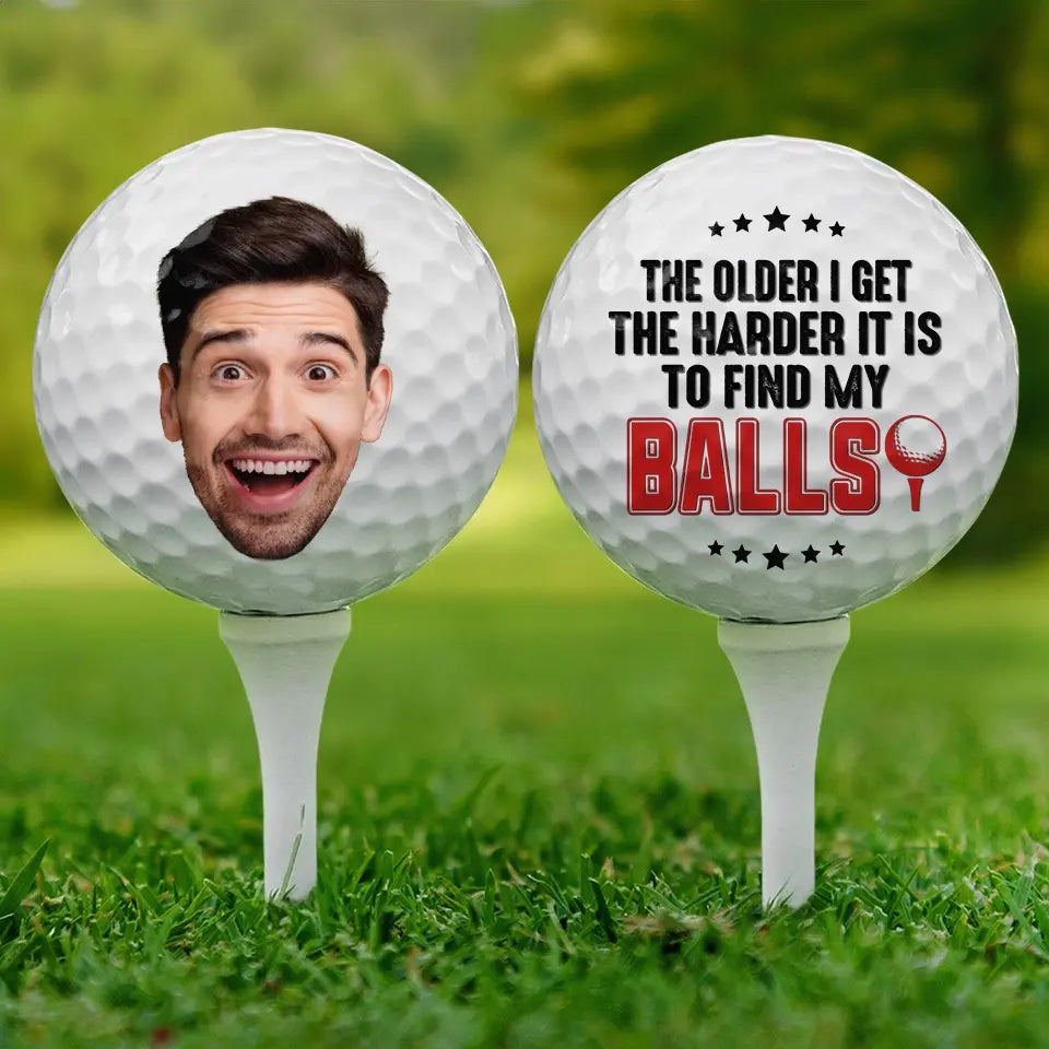 Photo personnalisée « Il faut beaucoup de balles pour jouer comme moi » - Balle de golf personnalisée - Cadeau pour les amateurs de sport et les joueurs de sport