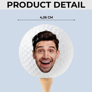 Photo personnalisée : retraité et passionné de swing – Balle de golf personnalisée – Cadeau pour les amateurs de sport et les joueurs de sport