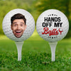 Photo personnalisée : retraité et passionné de swing – Balle de golf personnalisée – Cadeau pour les amateurs de sport et les joueurs de sport