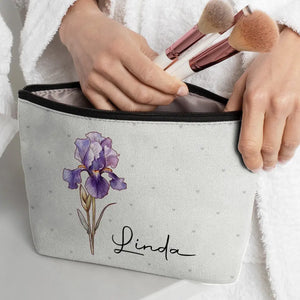 Les pétales se déploient au bon moment - Trousse de maquillage personnalisée pour meilleure amie - Cadeau de mariage, cadeau de demoiselle d'honneur pour meilleures amies, meilleures amies, sœurs