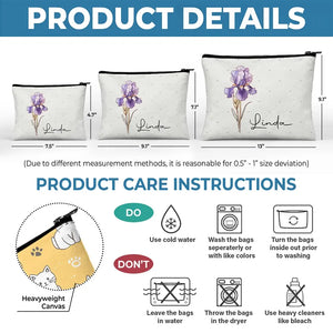Les pétales se déploient au bon moment - Trousse de maquillage personnalisée pour meilleure amie - Cadeau de mariage, cadeau de demoiselle d'honneur pour meilleures amies, meilleures amies, sœurs