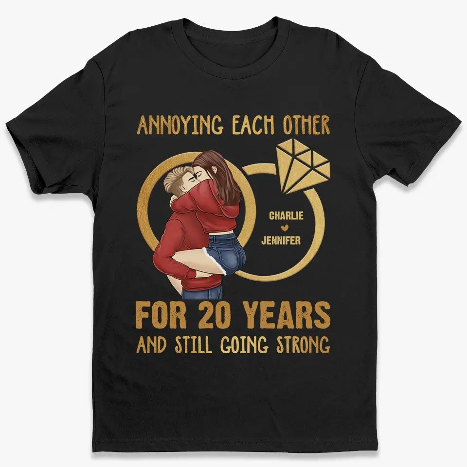 La demi-vie de l'amour est éternelle - T-shirt, sweat à capuche et sweat-shirt unisexe personnalisé pour couple - Cadeau pour mari et femme, anniversaire