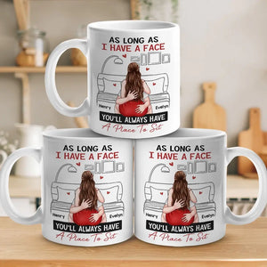 Deux cœurs, un lien éternel - Tasse personnalisée pour couple - Cadeau pour mari et femme, anniversaire