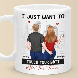 Chaque contact est un rappel de notre amour - Tasse personnalisée pour couple - Cadeau pour mari et femme, anniversaire