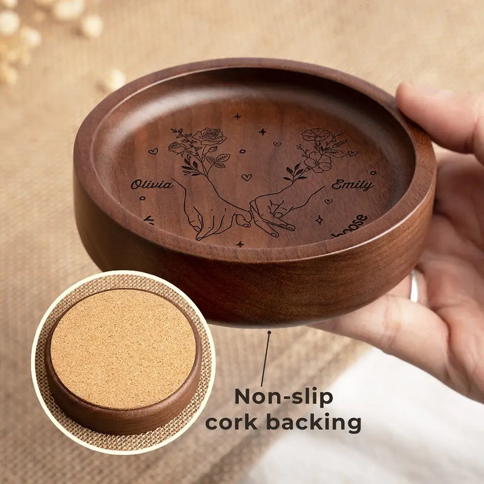 Tu es la sœur que j'ai choisie - Plat à bijoux en bois personnalisé Bestie - Cadeau pour meilleures amies, BFF, sœurs