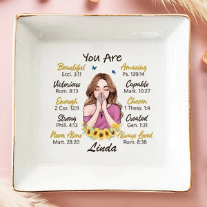 Prier pour votre force et votre réconfort - Plat à bijoux personnalisé pour meilleure amie - Cadeau pour meilleures amies, meilleures amies, sœurs