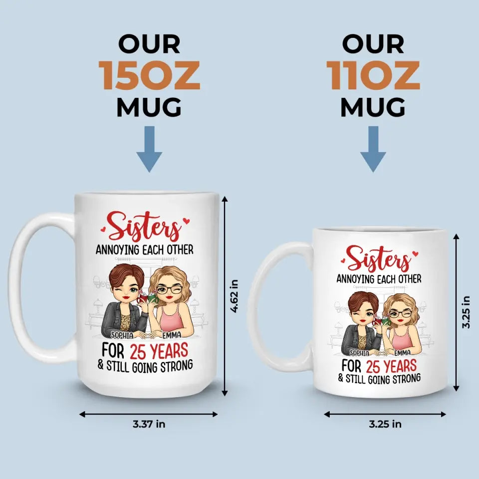 Dans mon ami, je trouve un second moi - Mug personnalisé Bestie - Cadeau pour meilleures amies, meilleures amies, sœurs