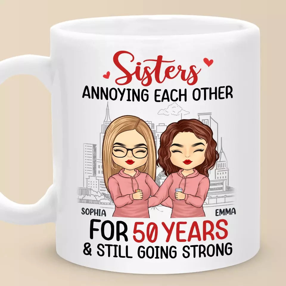 Les frères et sœurs sont comme les branches d'un arbre - Tasse personnalisée pour la famille - Cadeau pour les membres de la famille, les frères et sœurs