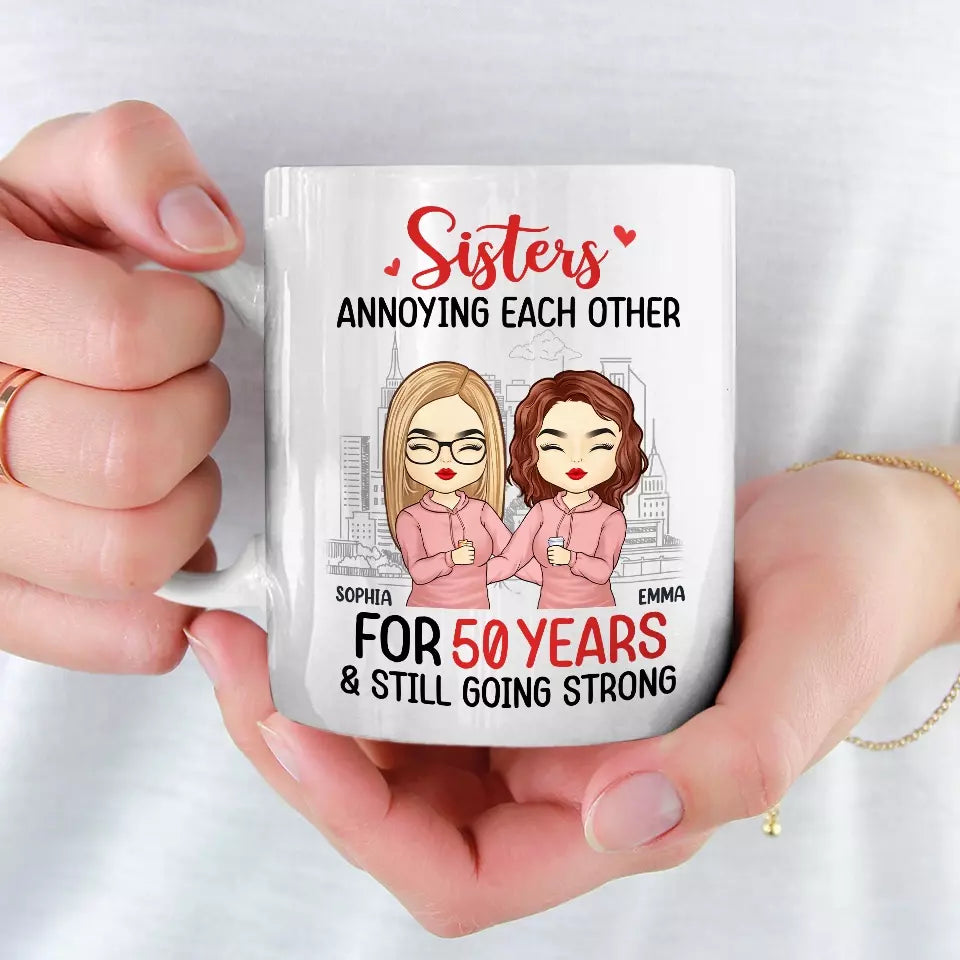Les frères et sœurs sont comme les branches d'un arbre - Tasse personnalisée pour la famille - Cadeau pour les membres de la famille, les frères et sœurs