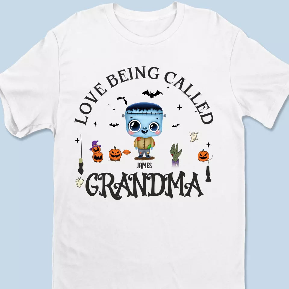 J'adore être appelée grand-mère - T-shirt, sweat à capuche, sweat-shirt unisexe personnalisé pour la famille - Cadeau d'Halloween pour maman et grand-mère