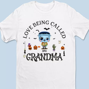J'adore être appelée grand-mère - T-shirt, sweat à capuche, sweat-shirt unisexe personnalisé pour la famille - Cadeau d'Halloween pour maman et grand-mère