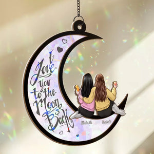 Âmes sœurs stellaires, amour indéfectible - Attrape-soleil personnalisé à suspendre pour fenêtre - Cadeau de Noël pour meilleures amies, meilleures amies, sœurs