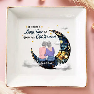 Les bons amis sont comme des étoiles, ils sont toujours là quand vous en avez besoin - Plat à bijoux personnalisé Bestie - Cadeau pour les meilleures amies, BFF, sœurs
