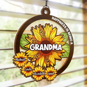 « Bénis d'être appelé Nana » – Attrape-soleil personnalisé pour fenêtre – Fête des Mères, cadeau pour maman, grand-mère