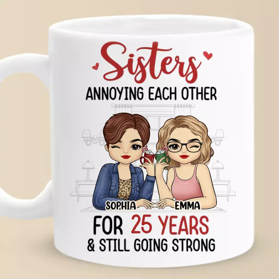 Dans mon ami, je trouve un second moi - Mug personnalisé Bestie - Cadeau pour meilleures amies, meilleures amies, sœurs