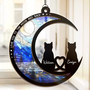 Tu es mon bonheur pour toujours - Attrape-soleil personnalisé à suspendre à une fenêtre - Cadeau pour mari et femme, anniversaire
