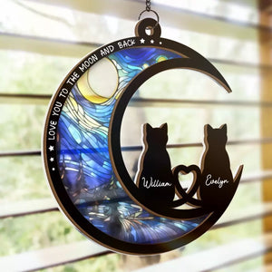 Tu es mon bonheur pour toujours - Attrape-soleil personnalisé à suspendre à une fenêtre - Cadeau pour mari et femme, anniversaire