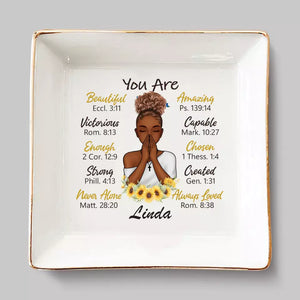 Prier pour votre force et votre réconfort - Plat à bijoux personnalisé pour meilleure amie - Cadeau pour meilleures amies, meilleures amies, sœurs