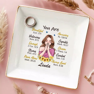 Prier pour votre force et votre réconfort - Plat à bijoux personnalisé pour meilleure amie - Cadeau pour meilleures amies, meilleures amies, sœurs
