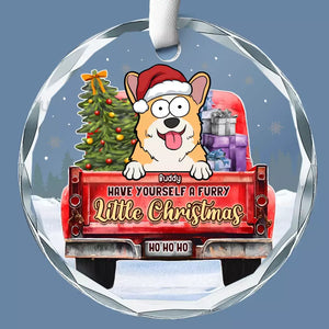 Je crois aux pattes du Père Noël – Décoration en verre personnalisée pour chien et chat – Cadeau de Noël pour les propriétaires et les amoureux des animaux
