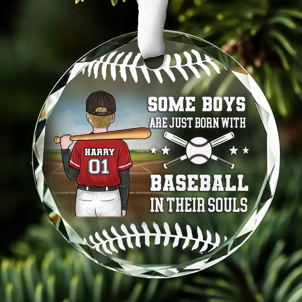 Famille et sport vont de pair - Décoration de Noël personnalisée en verre - Cadeau pour les membres de la famille, les amateurs de sport et les sportifs
