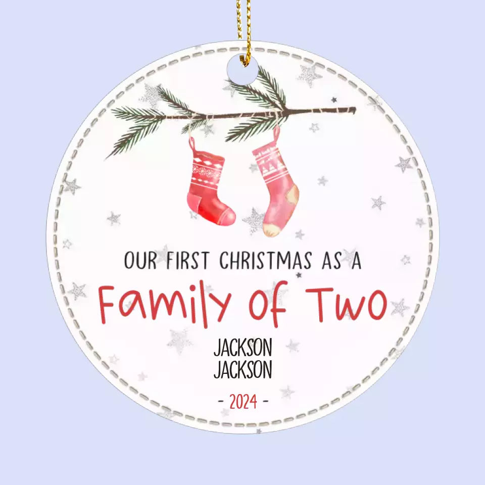 Faites vibrer vos proches à Noël ! Décoration de Noël personnalisée en cuir pour toute la famille. Cadeau de Noël pour les membres de la famille, les bébés et les nouveau-nés.