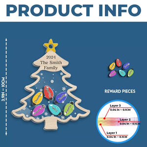 Se balancer autour du sapin de Noël - Décoration de Noël personnalisée à 3 étages - Cadeau de Noël pour les membres de la famille
