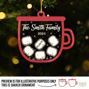 L'amour familial s'illumine de mille feux - Décoration personnalisée à 3 étages pour la famille - Cadeau de Noël pour les membres de la famille