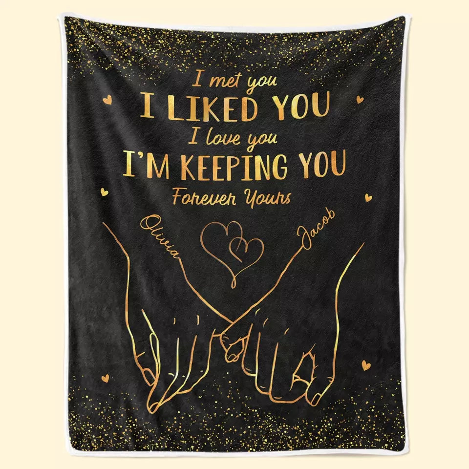 Ensemble, célébrons notre lien indéfectible ! Couverture personnalisée pour couple ! Cadeau pour mari et femme, anniversaire