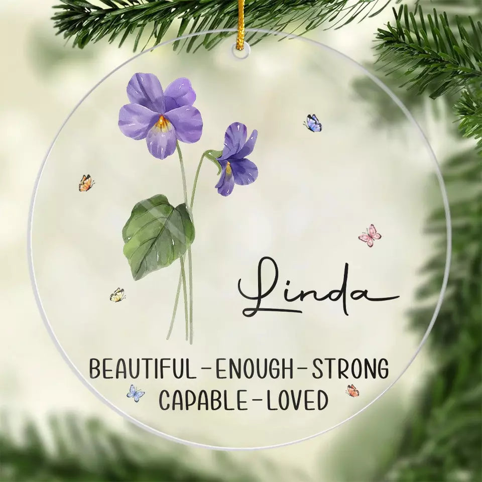 Les amis sont comme des fleurs, ils illuminent votre journée - Décoration personnalisée Bestie - Forme personnalisée en acrylique - Cadeau de Noël pour meilleures amies, BFF, sœurs