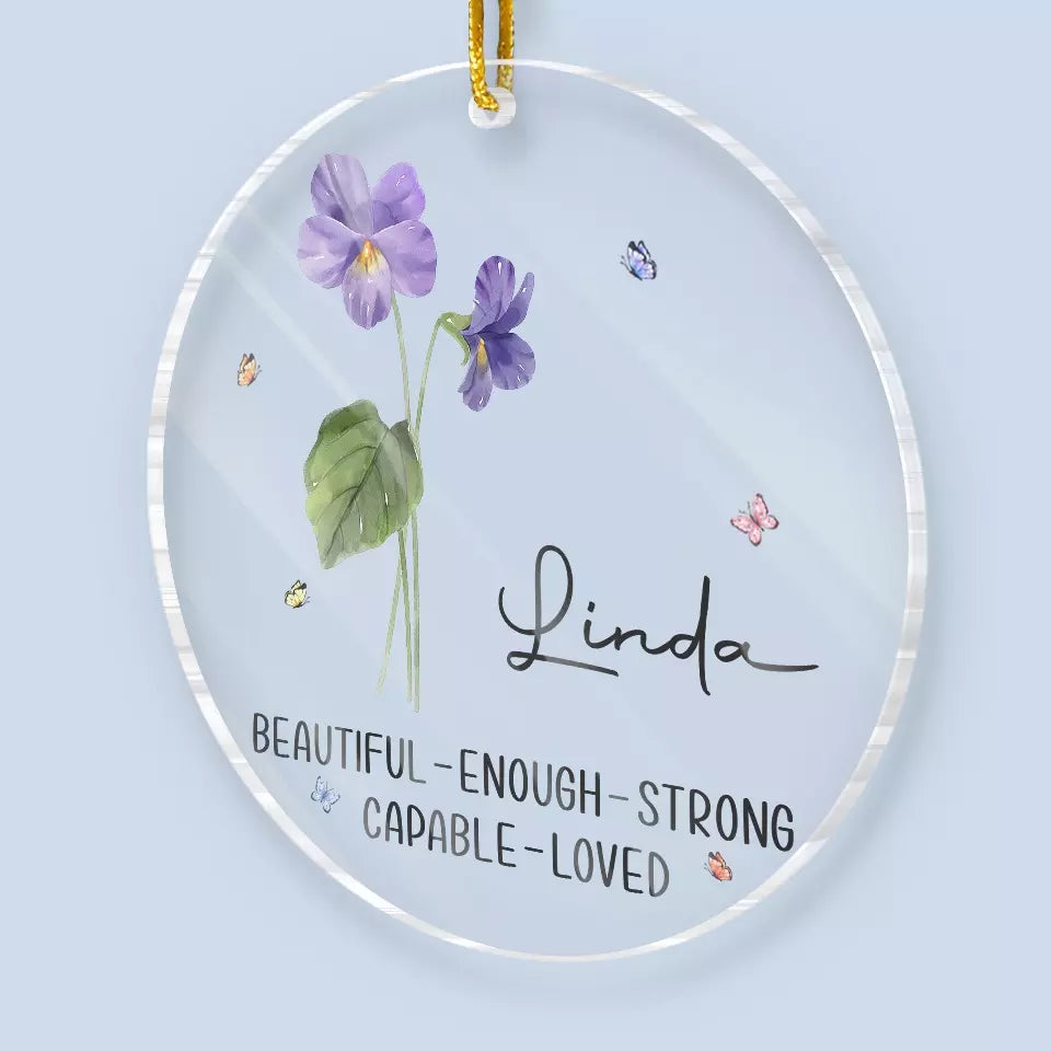 Les amis sont comme des fleurs, ils illuminent votre journée - Décoration personnalisée Bestie - Forme personnalisée en acrylique - Cadeau de Noël pour meilleures amies, BFF, sœurs