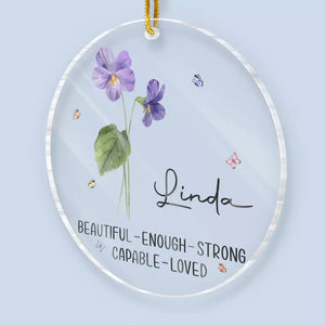 Les amis sont comme des fleurs, ils illuminent votre journée - Décoration personnalisée Bestie - Forme personnalisée en acrylique - Cadeau de Noël pour meilleures amies, BFF, sœurs