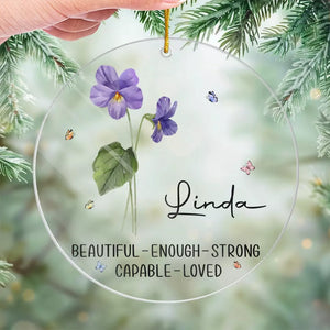 Les amis sont comme des fleurs, ils illuminent votre journée - Décoration personnalisée Bestie - Forme personnalisée en acrylique - Cadeau de Noël pour meilleures amies, BFF, sœurs