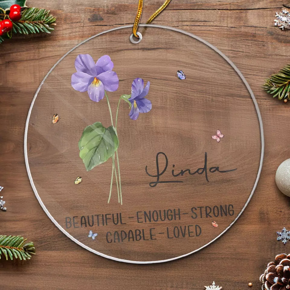 Les amis sont comme des fleurs, ils illuminent votre journée - Décoration personnalisée Bestie - Forme personnalisée en acrylique - Cadeau de Noël pour meilleures amies, BFF, sœurs