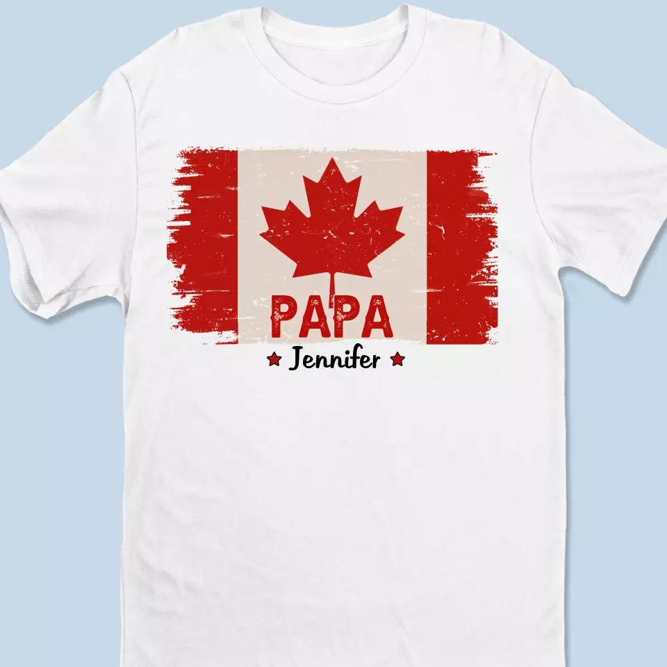 La feuille d'érable, gravée dans mon être - T-shirt unisexe personnalisé, sweat à capuche, sweat-shirt - Fête des pères, cadeau pour papa, grand-père