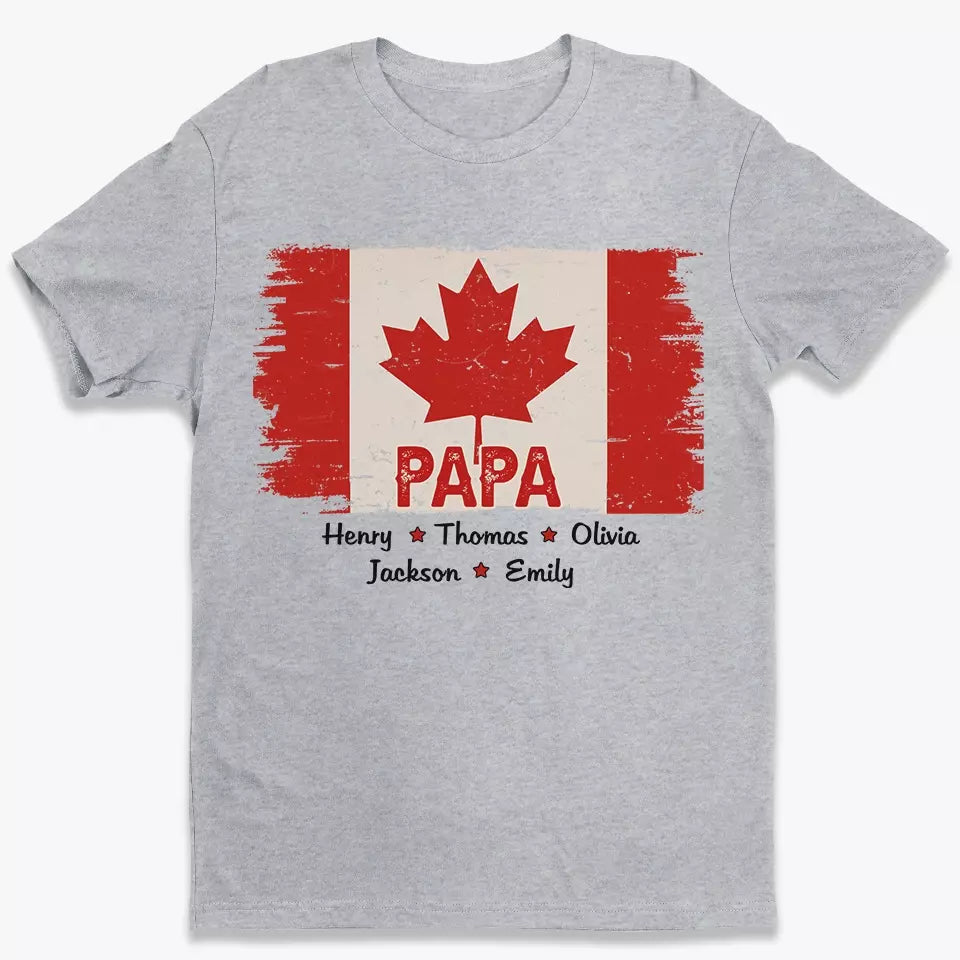 La feuille d'érable, gravée dans mon être - T-shirt unisexe personnalisé, sweat à capuche, sweat-shirt - Fête des pères, cadeau pour papa, grand-père