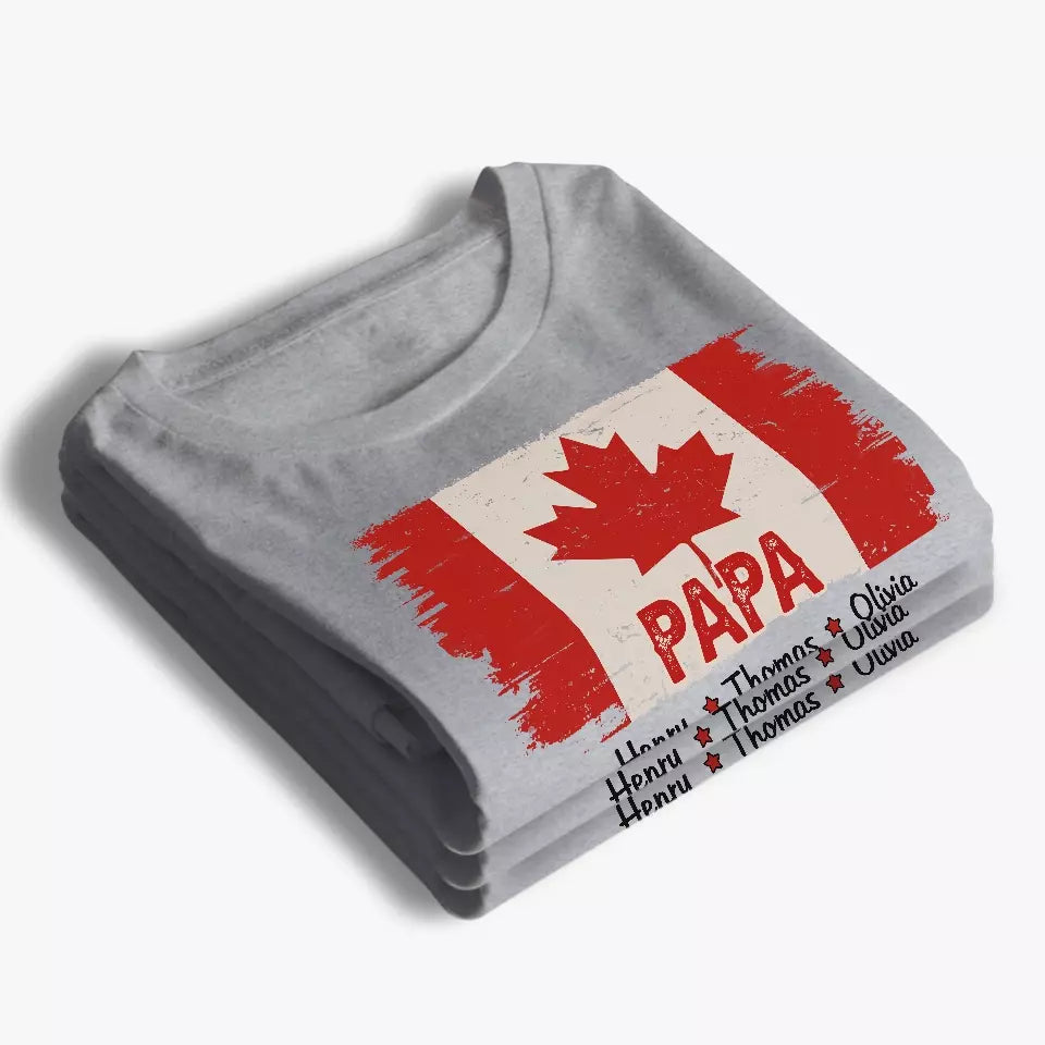 La feuille d'érable, gravée dans mon être - T-shirt unisexe personnalisé, sweat à capuche, sweat-shirt - Fête des pères, cadeau pour papa, grand-père