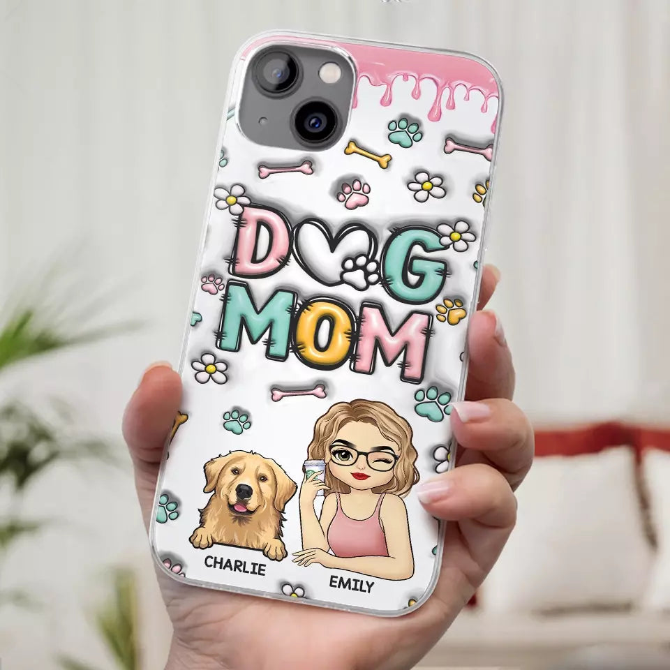 Ce n'est pas une maison sans fourrure pour enfants - Coque de téléphone transparente personnalisée avec effet gonflé en 3D - Cadeau pour les propriétaires d'animaux et les amoureux des animaux