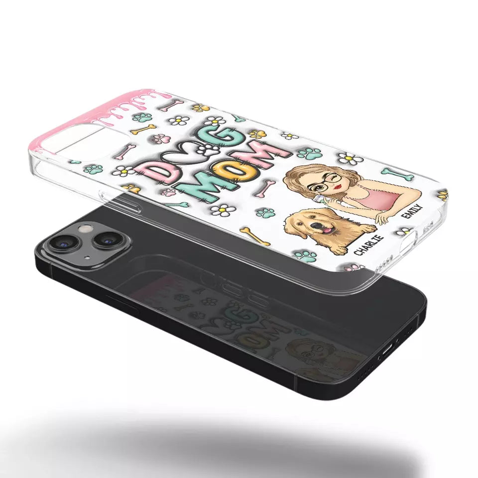 Ce n'est pas une maison sans fourrure pour enfants - Coque de téléphone transparente personnalisée avec effet gonflé en 3D - Cadeau pour les propriétaires d'animaux et les amoureux des animaux