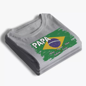 L'amour d'un père est éternel et inconditionnel - T-shirt unisexe personnalisé pour la famille, sweat à capuche, sweat-shirt - Fête des pères, cadeau pour papa, grand-père