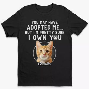 T-shirt, sweat à capuche et sweat-shirt unisexe personnalisé avec photo « Je suis sûr que tu m'appartiens » pour chien et chat - Cadeau pour les propriétaires et les amoureux des animaux