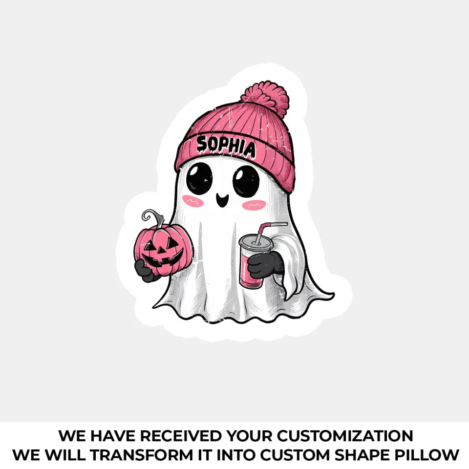 Apporter le sourire à nos petits – Coussin personnalisé pour la famille – Cadeau d'Halloween pour les membres de la famille