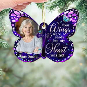 Photo personnalisée « Tu seras toujours mon éternel » - Ornement en cuir personnalisé commémoratif - Cadeau de Noël, cadeau de condoléances pour les membres de la famille